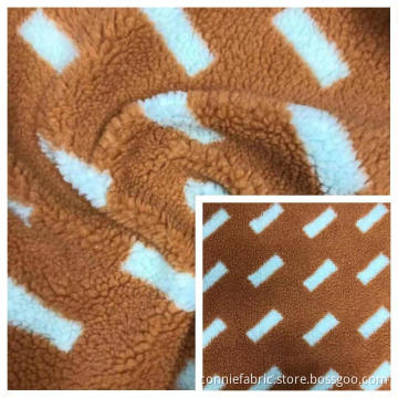 100%Polyester Sherpa Jacquard with Pattern